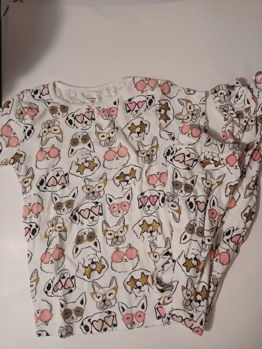 Carter's Girls 12 Matching Dog Pajama Set